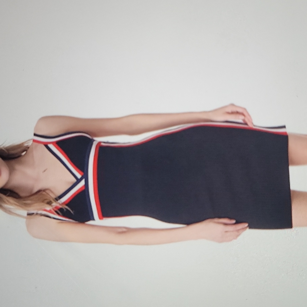 Kendall & Kylie rainbow trim dress
